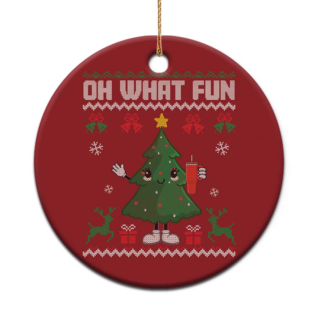 Retro Boujee Xmas Tree Christmas Ornament Oh What Fun TS02