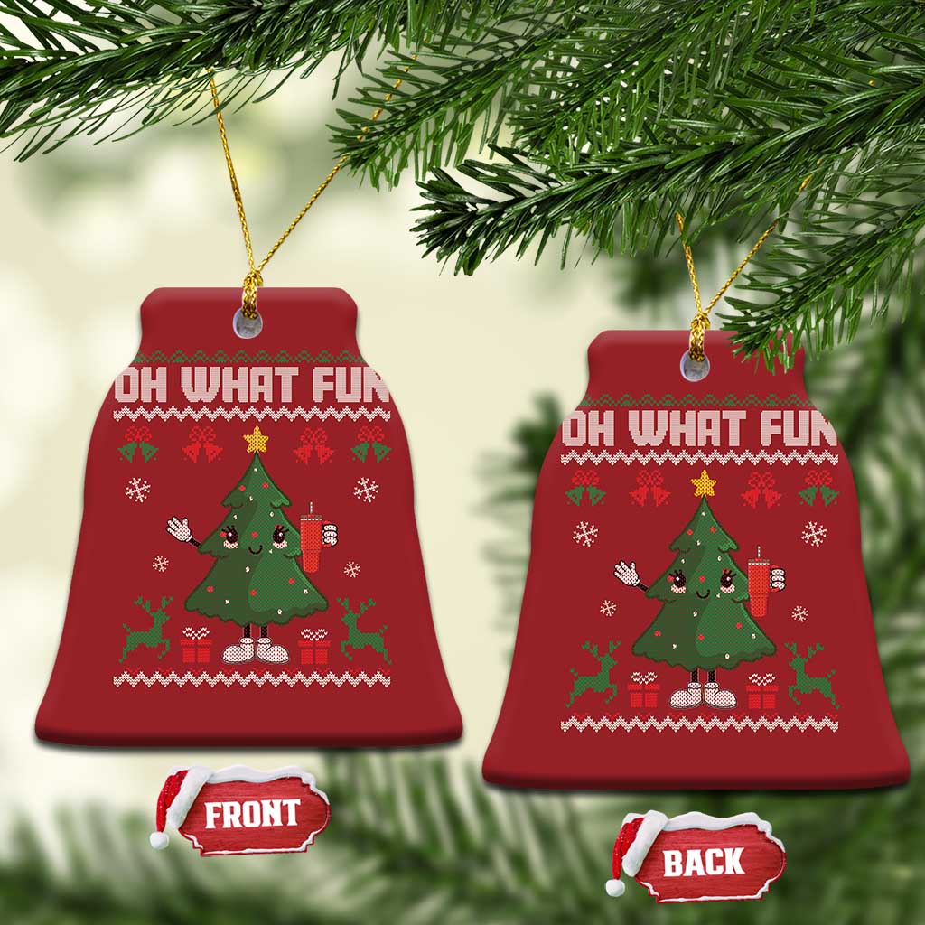 Retro Boujee Xmas Tree Christmas Ornament Oh What Fun TS02