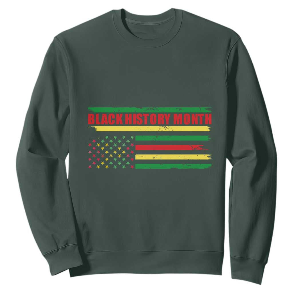 Black History Month Sweatshirt African American Pride US Flag TS02