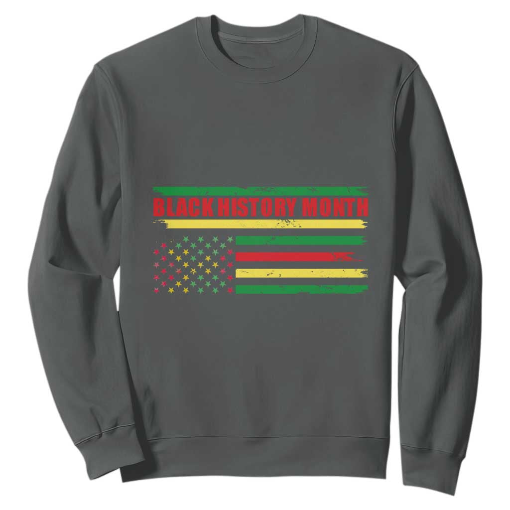 Black History Month Sweatshirt African American Pride US Flag TS02
