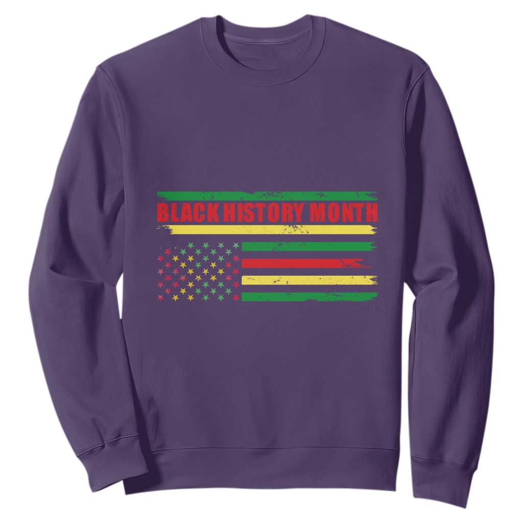 Black History Month Sweatshirt African American Pride US Flag TS02