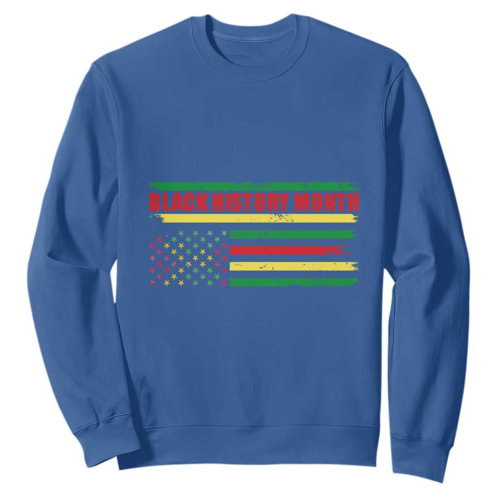 Black History Month Sweatshirt African American Pride US Flag TS02
