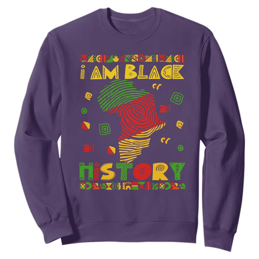 I Am Black History Sweatshirt African American Pride Kente TS02