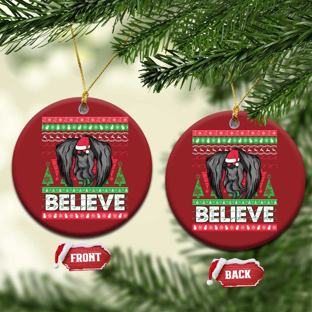 Xmas Mothman Christmas Ornament Believe Cryptmas Cryptid Monster Point Pleasant TS02