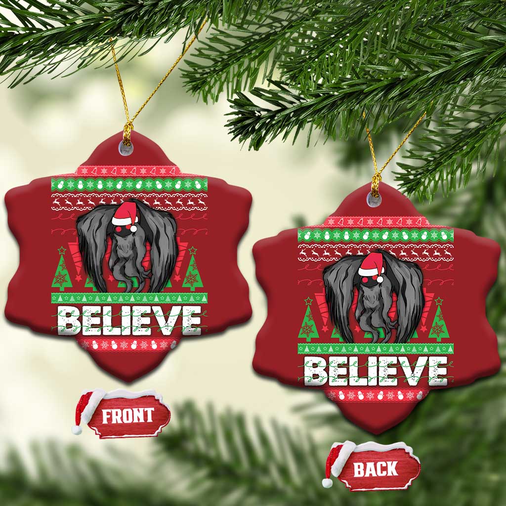 Xmas Mothman Christmas Ornament Believe Cryptmas Cryptid Monster Point Pleasant TS02
