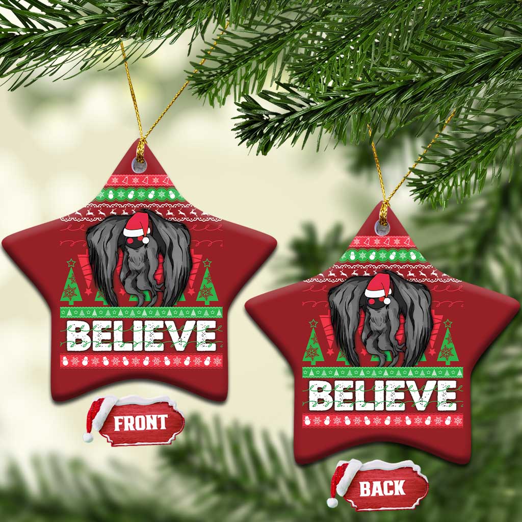 Xmas Mothman Christmas Ornament Believe Cryptmas Cryptid Monster Point Pleasant TS02
