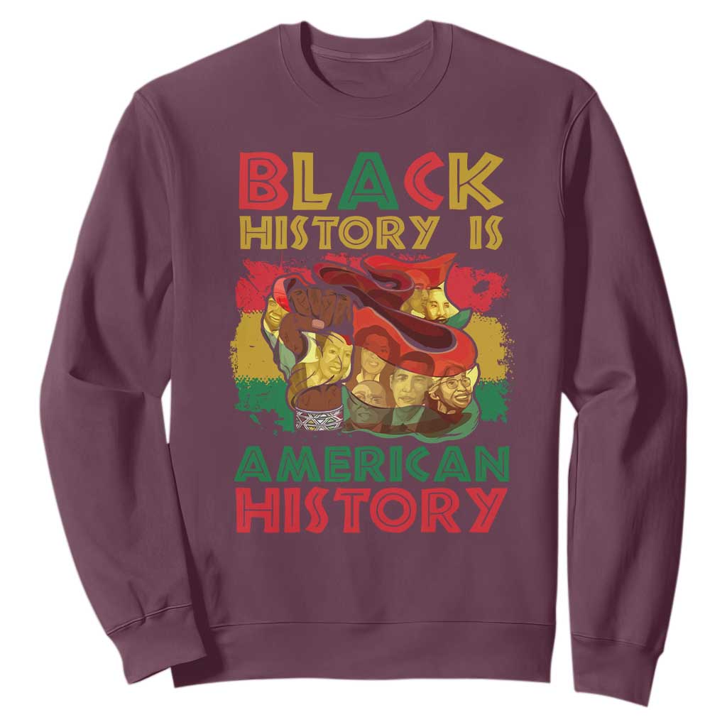Black History Is American History Sweatshirt African American Pride Flag Raised Fist TS02