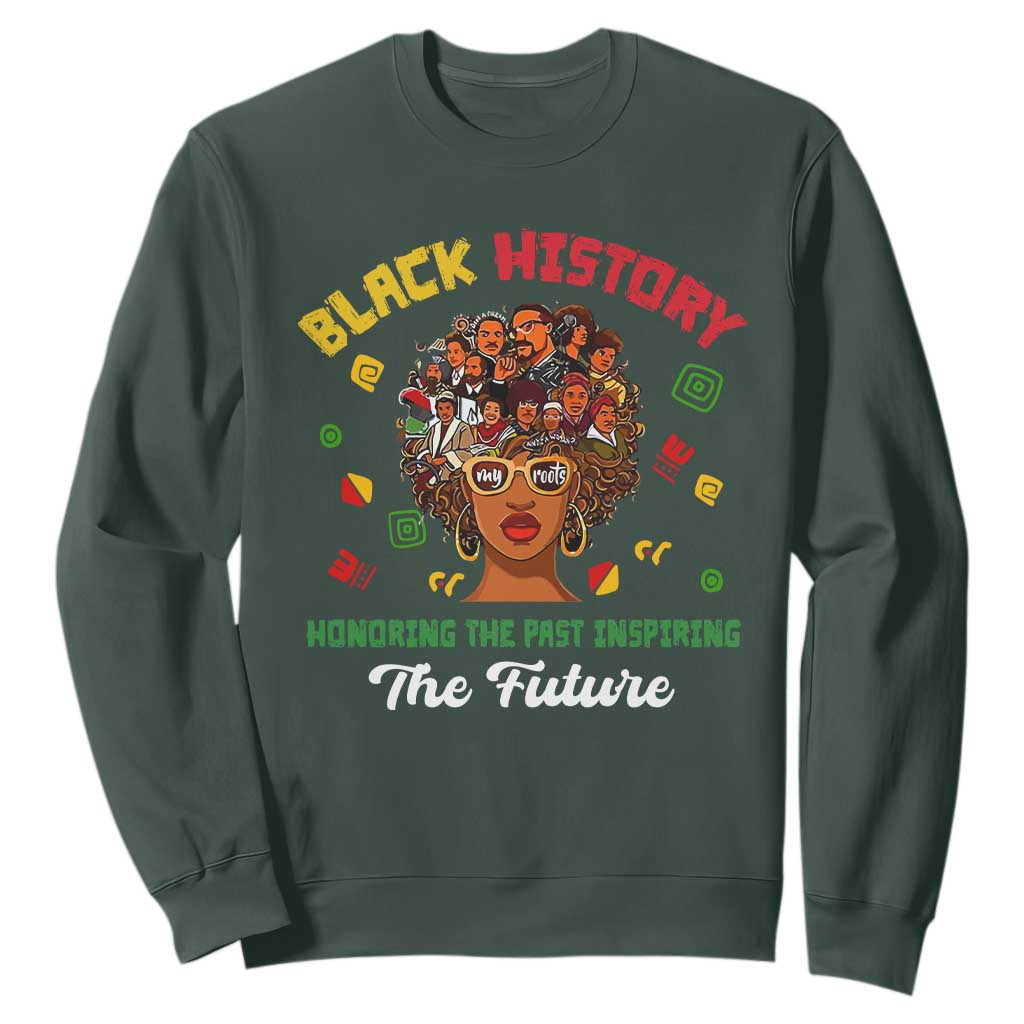 Black History Month Sweatshirt Honoring The Past Inspiring The Future African American Roots TS02