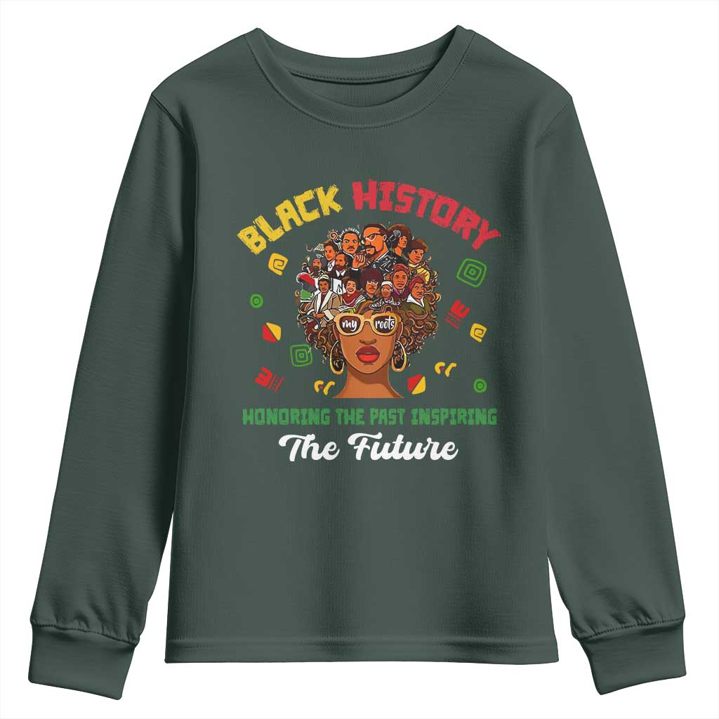 Black History Month Youth Sweatshirt Honoring The Past Inspiring The Future African American Roots TS02