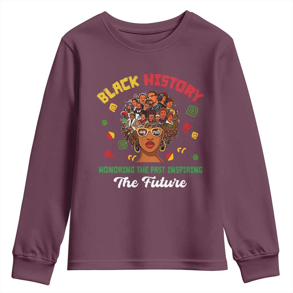 Black History Month Youth Sweatshirt Honoring The Past Inspiring The Future African American Roots TS02