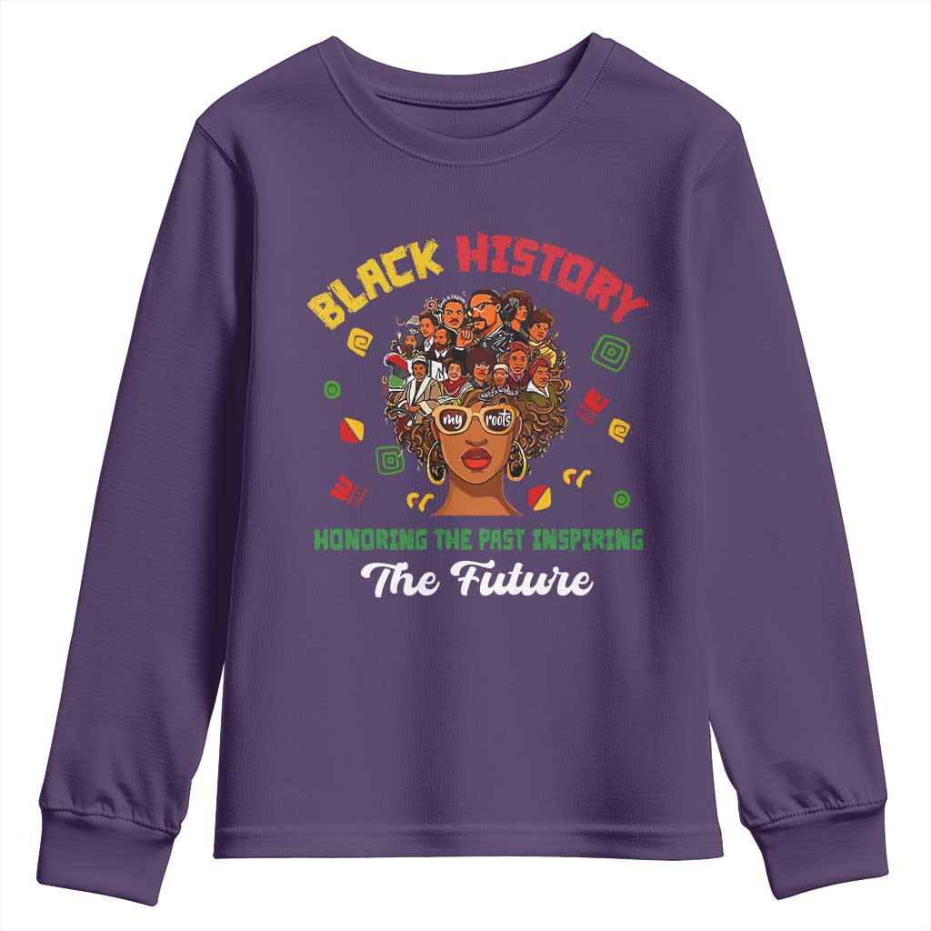 Black History Month Youth Sweatshirt Honoring The Past Inspiring The Future African American Roots TS02