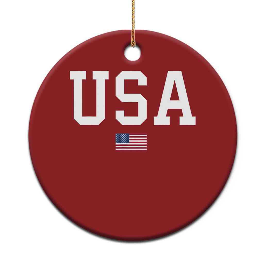 USA Christmas Ornament Patriotic American Flag TS02