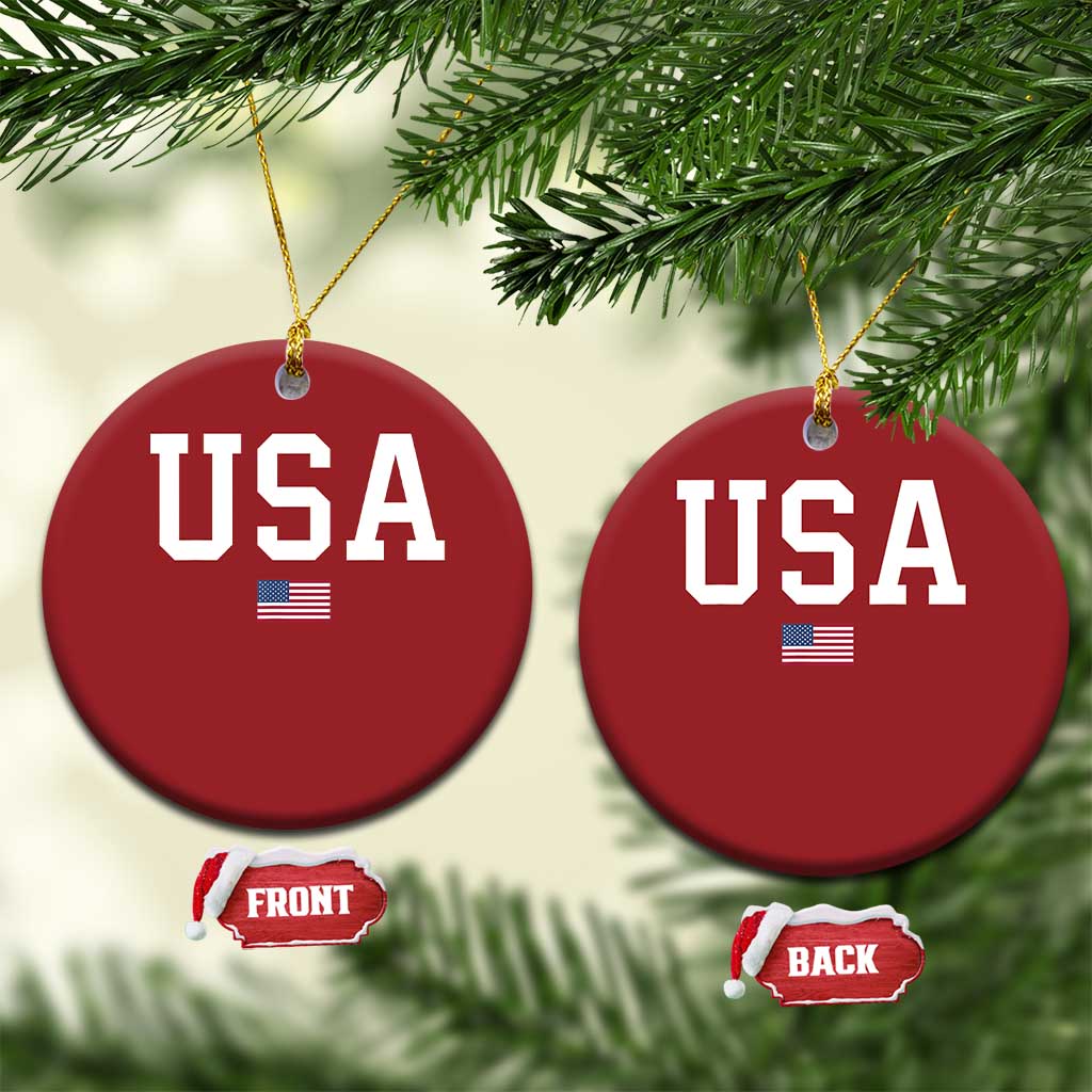 USA Christmas Ornament Patriotic American Flag TS02