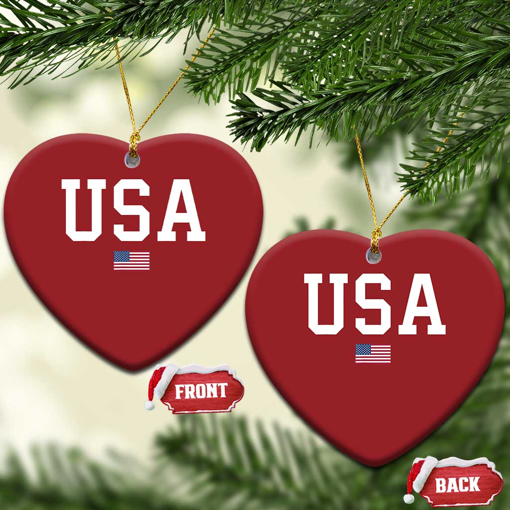 USA Christmas Ornament Patriotic American Flag TS02