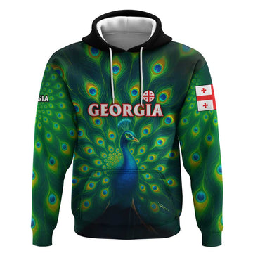 Georgia Peacock Hoodie with Slay in Silence Shine Like a Peacock Design TS04