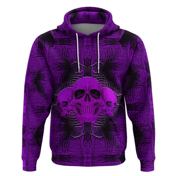 Skull Pattern Hoodie I Am Who I Am Your Approval Isn't Needed TS04