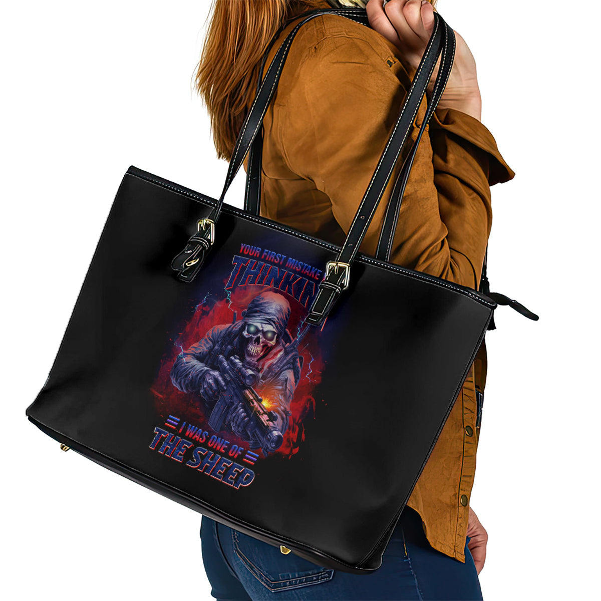 Your First Mistake Was Thinking Leather Tote Bag TS04