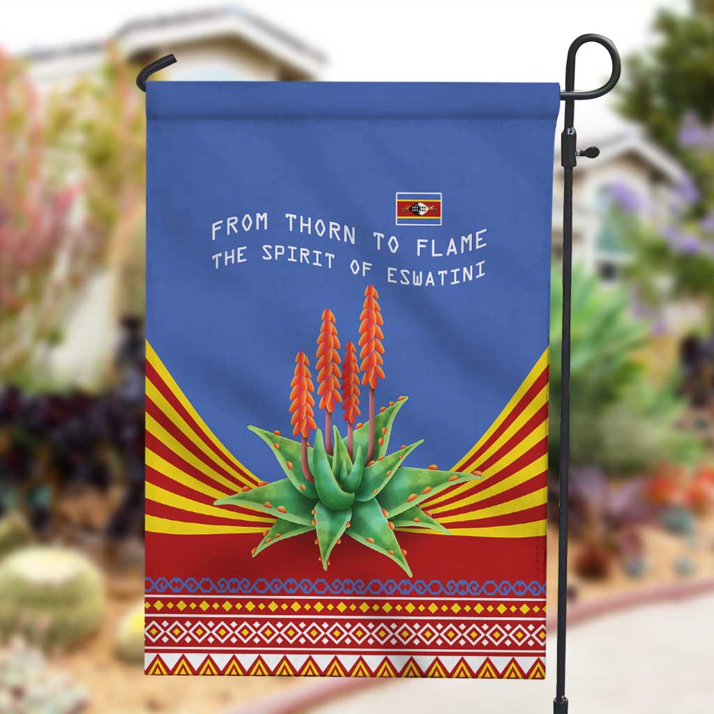 Aloe Vera Eswatini Garden Flag Flag Print and Cultural Motif From Thorn to Flame TS04