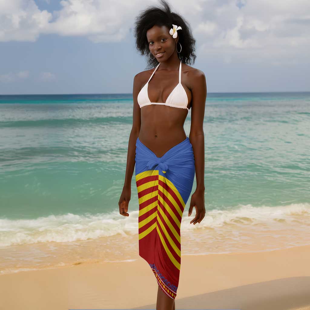 Aloe Vera Eswatini Sarong Flag Print and Cultural Motif From Thorn to Flame TS04