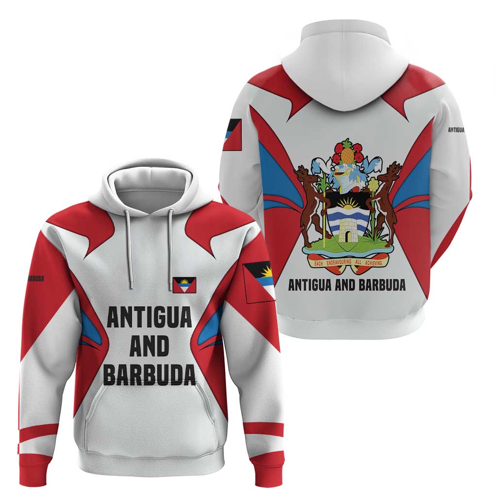 Antigua and Barbuda Flag Hoodie with National Coat of Arms TS04