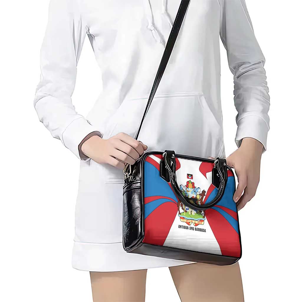 Antigua and Barbuda Flag Shoulder Handbag with National Coat of Arms TS04