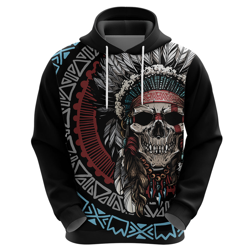 Native American Skull Hoodie American History Begins With Native History TS04
