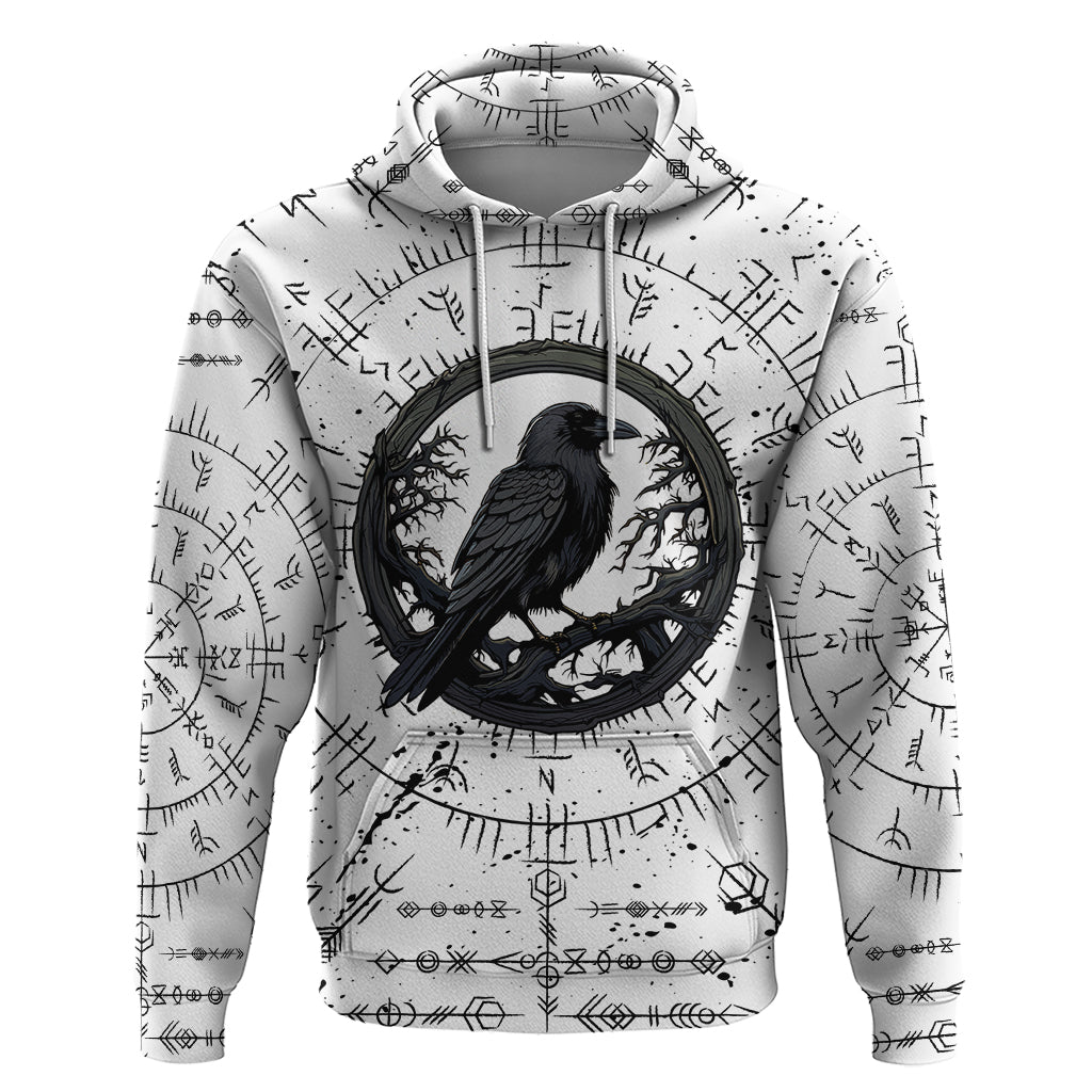 Viking Raven Hoodie Fear Not Death For the Hour Of Your Doom TS04