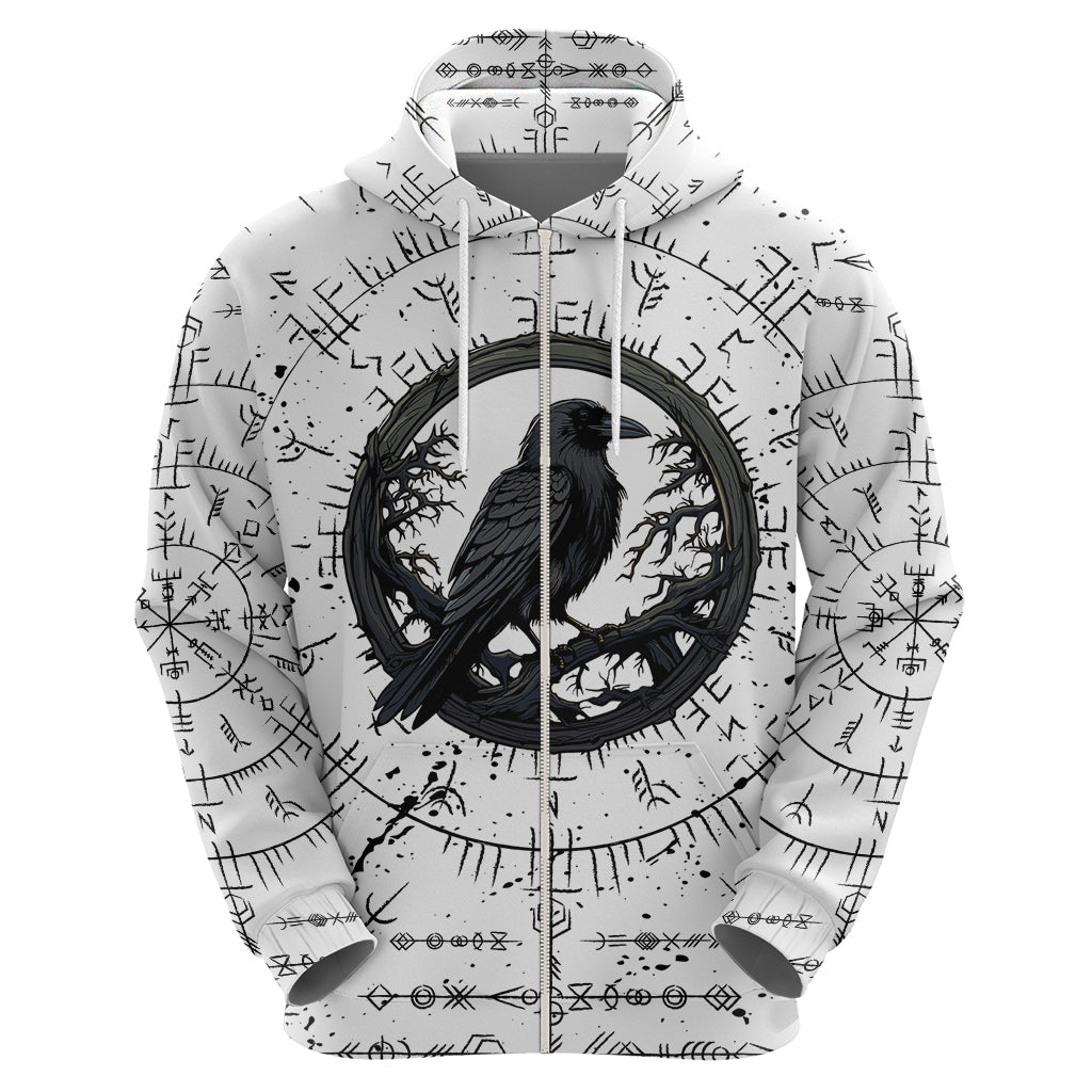 Viking Raven Hoodie Fear Not Death For the Hour Of Your Doom TS04