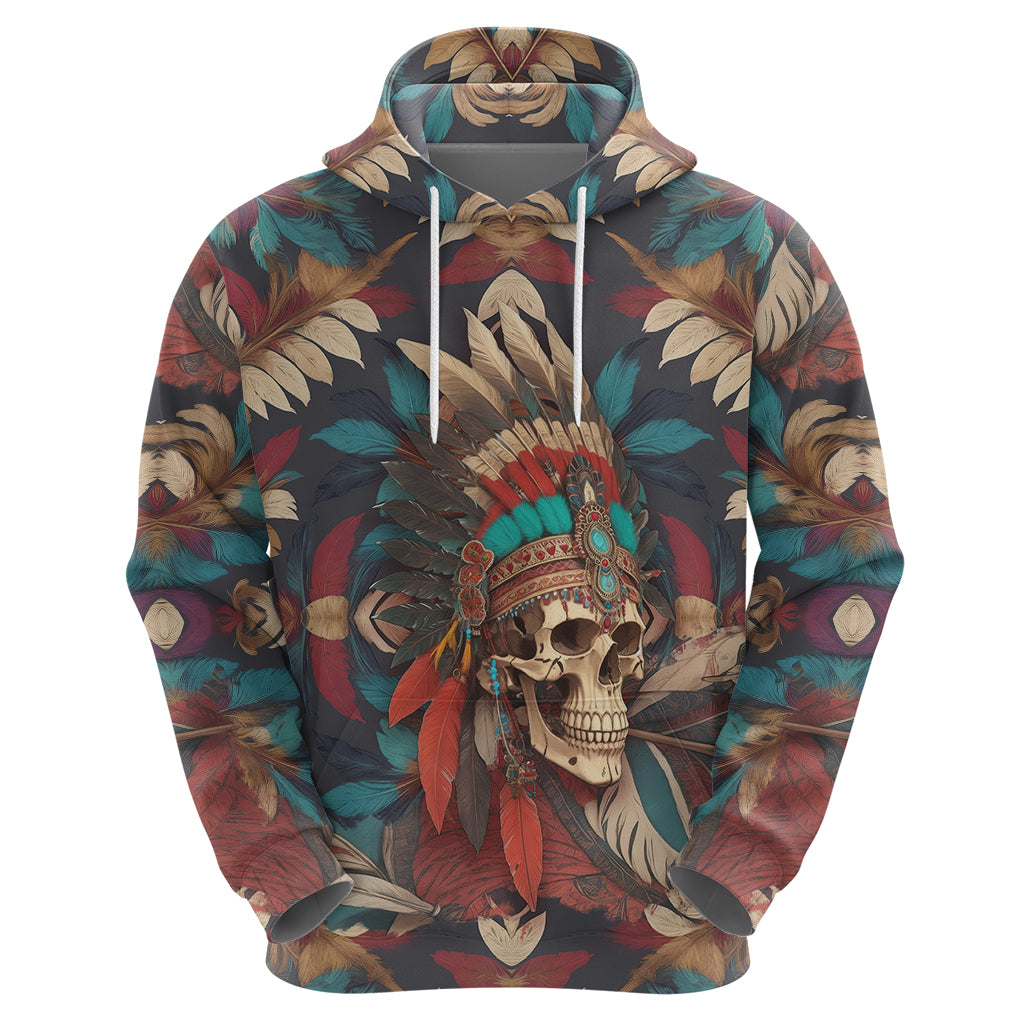 Native American Skull Hoodie Native Merican Spirit Of Freedom TS04