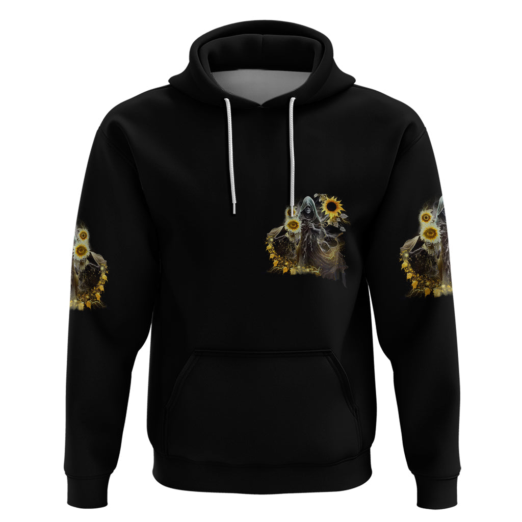 I Am The Storm Reaper Sunflower Roses Wings Hoodie TS04