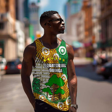 Equatorial Guinea Baobab Tree Men Tank Top - Tribal Patterns and Heritage Quote TS04