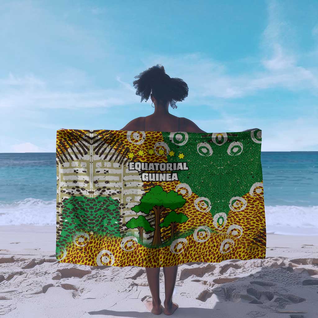 Equatorial Guinea Baobab Tree Sarong - Tribal Patterns and Heritage Quote TS04