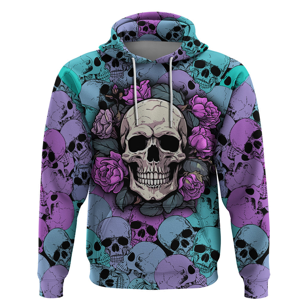 Skull Pattern Hoodie Your Are Not Hard To Love TS04