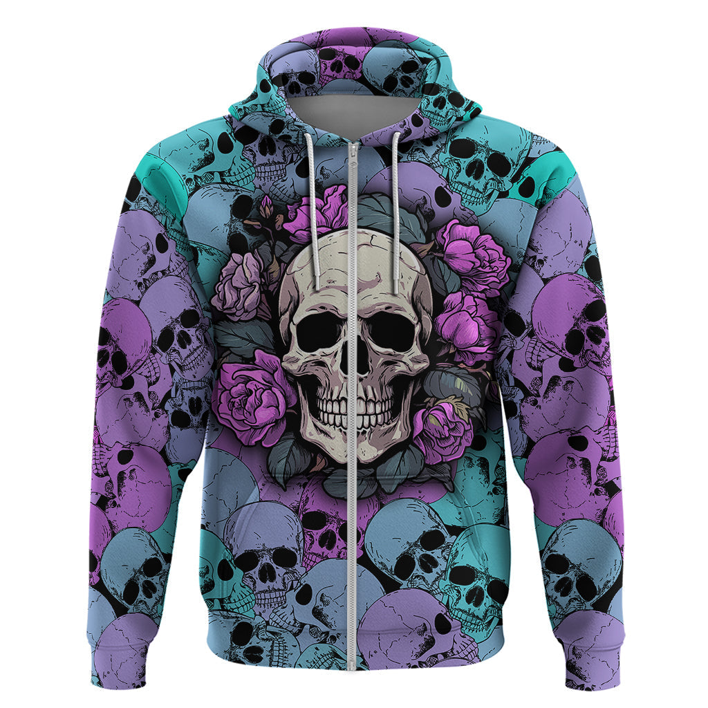 Skull Pattern Hoodie Your Are Not Hard To Love TS04
