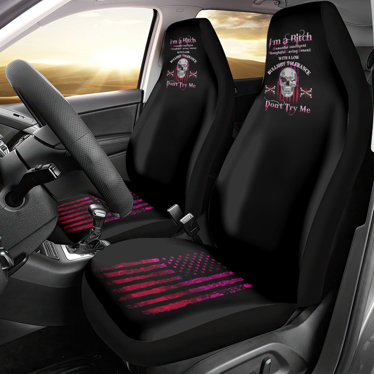 I'm A B Don't Try Me Car Seat Cover TS04