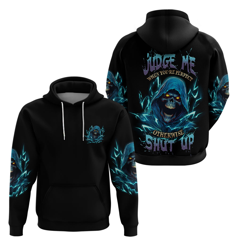 Judge Me When Mad Reaper Skull Hoodie TS04
