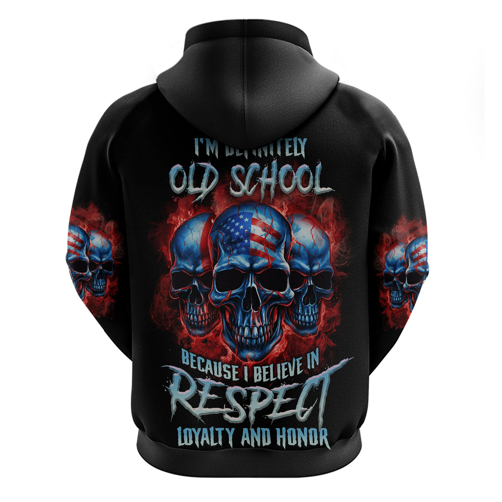 I Believe In Respect 3 Skulls Hoodie TS04