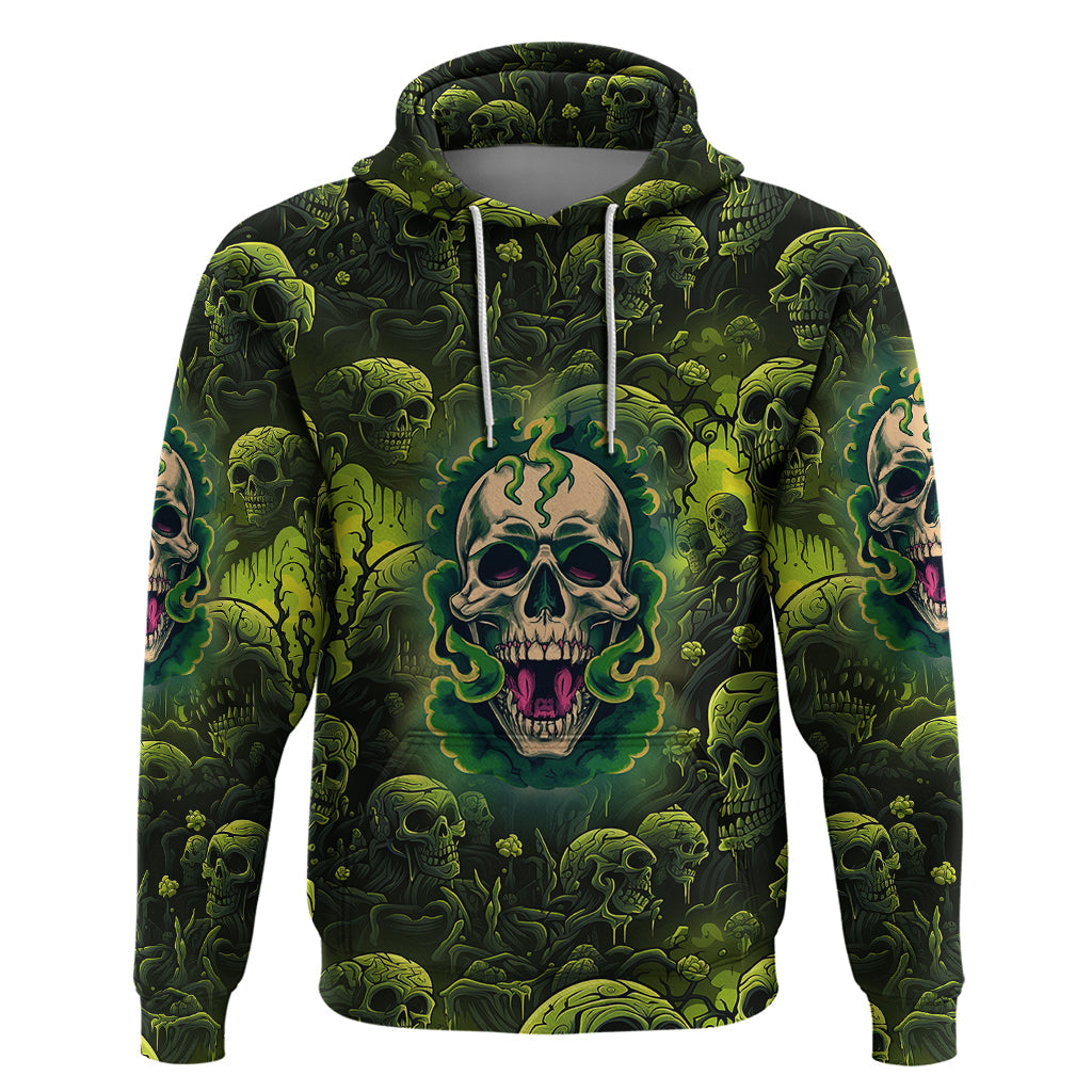 Zombie Skull Hoodie I'm Like Literally Dead TS04