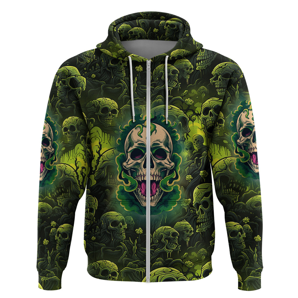 Zombie Skull Hoodie I'm Like Literally Dead TS04