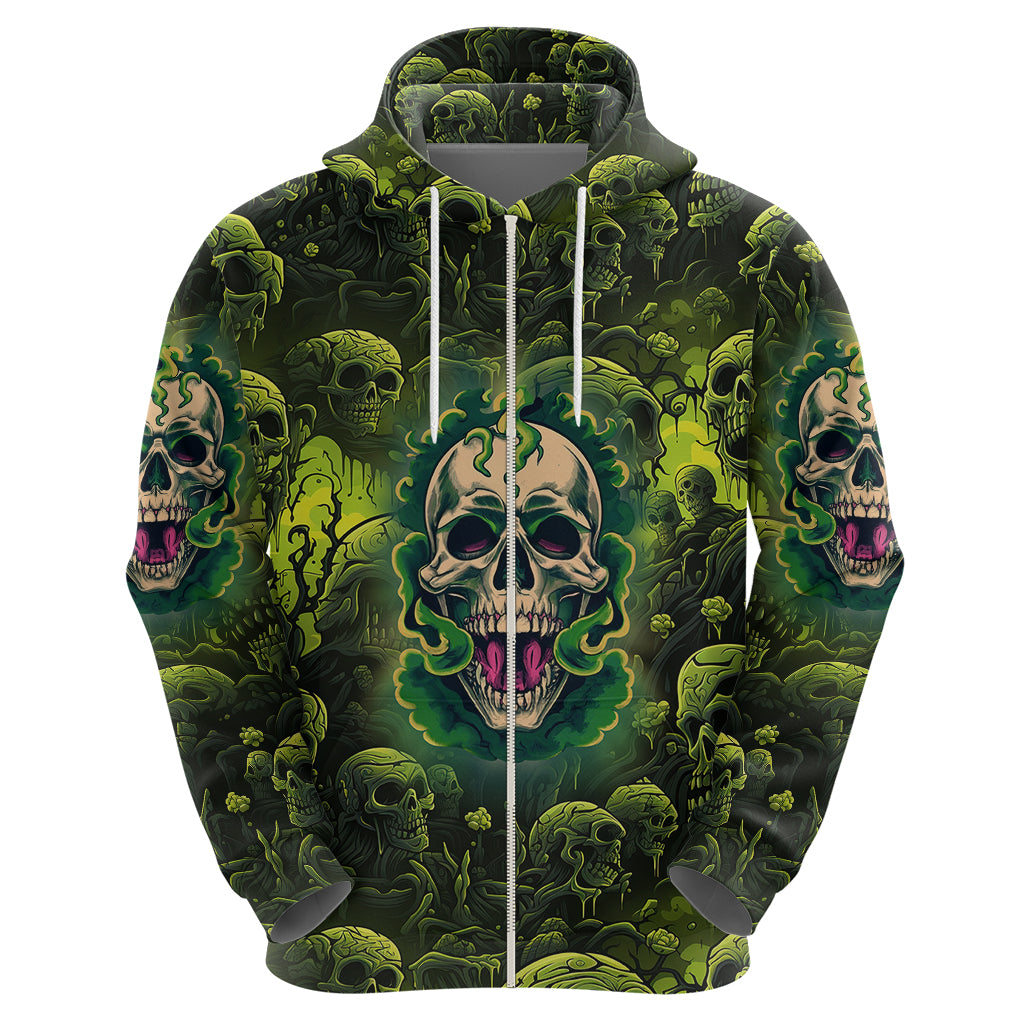 Zombie Skull Hoodie I'm Like Literally Dead TS04