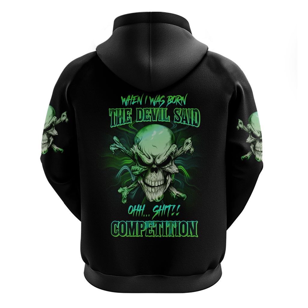 When I Was Born Mad Skull Hoodie TS04