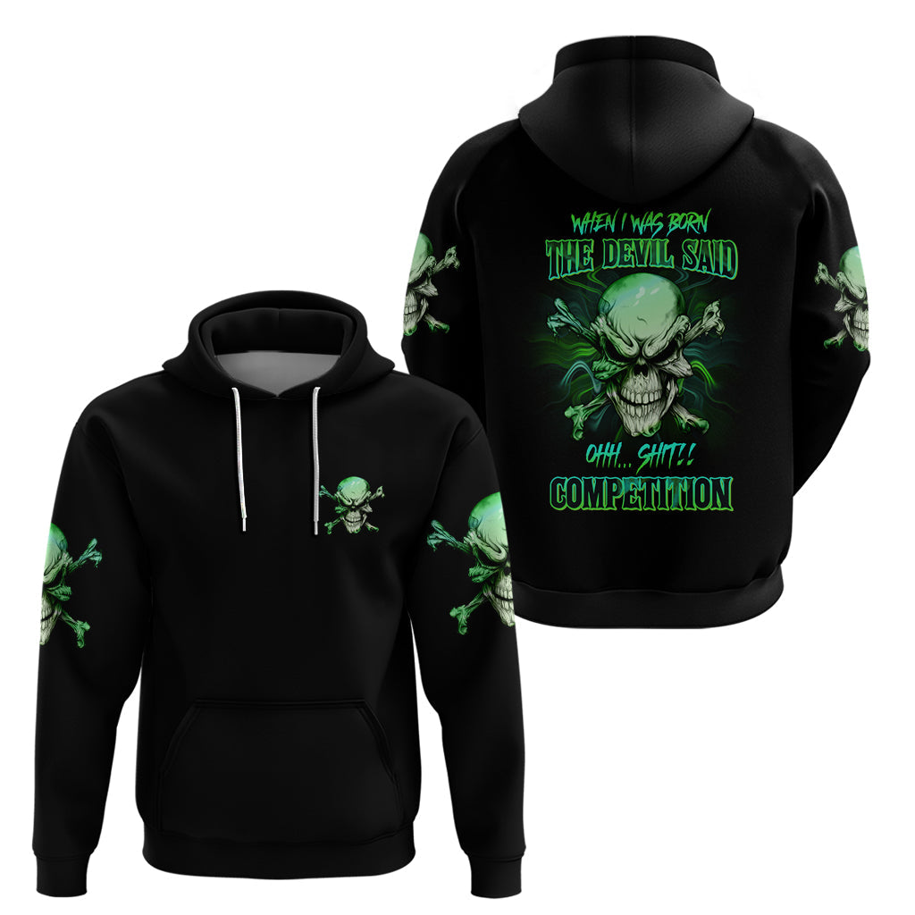 When I Was Born Mad Skull Hoodie TS04