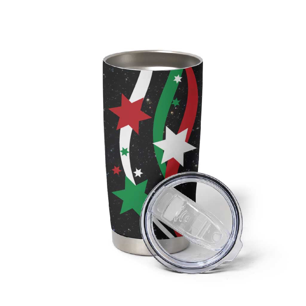Burundi Tumbler Cup with Athletics Runners Black Red Green Flag Spirit TS04