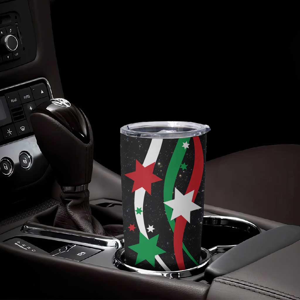 Burundi Tumbler Cup with Athletics Runners Black Red Green Flag Spirit TS04