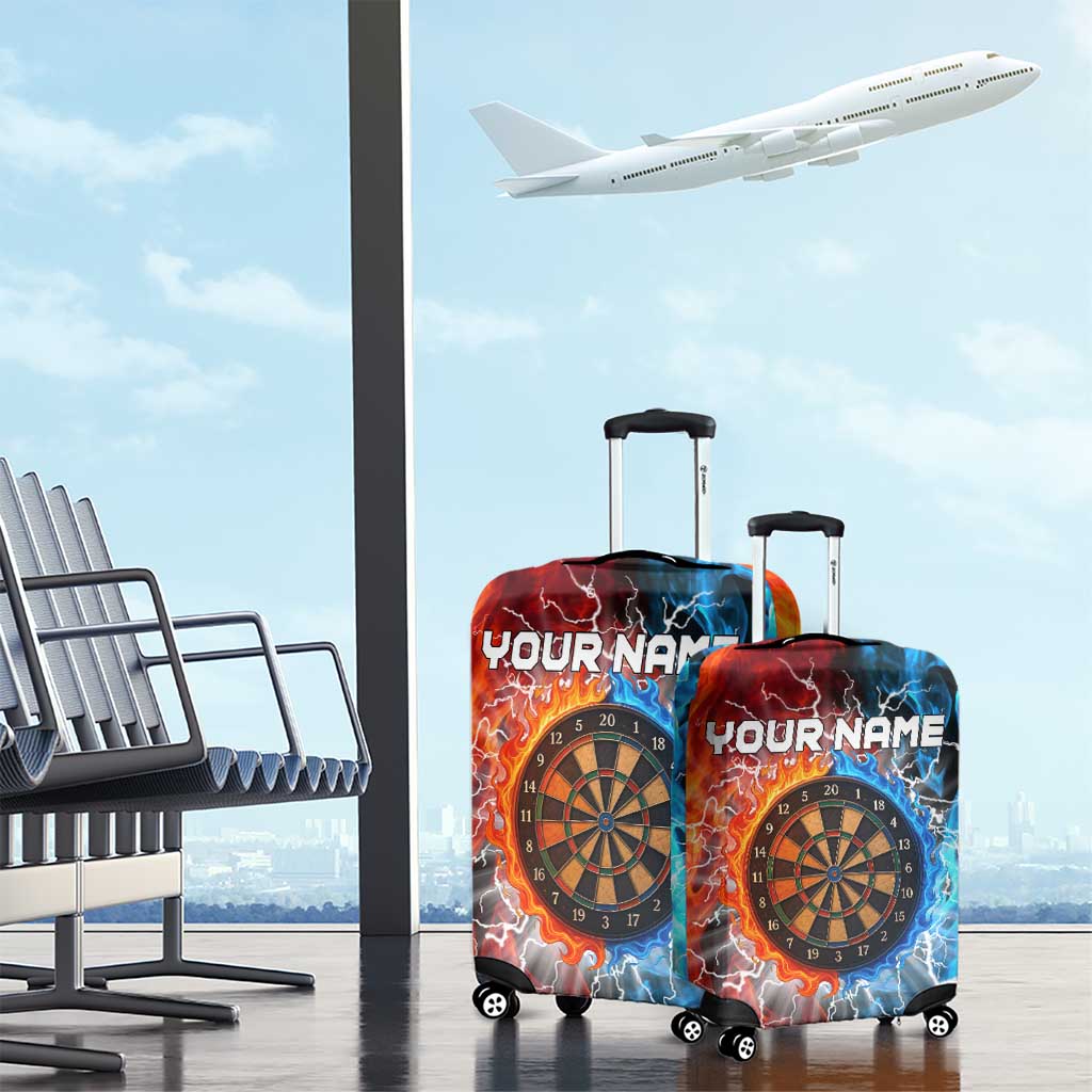 Custom Thunder Lightning Darts Luggage Cover Dartboard Water Fire TS04