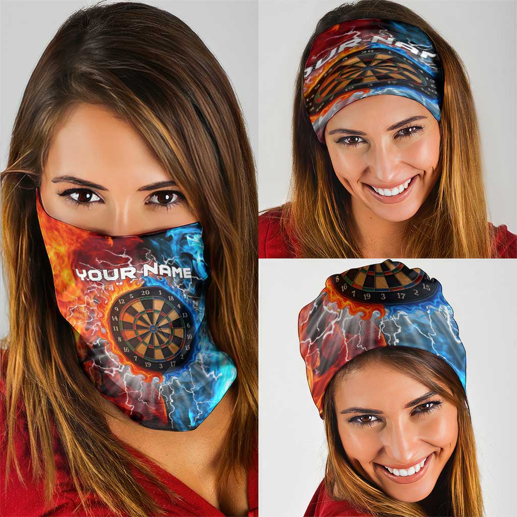 Custom Thunder Lightning Darts Neck Gaiter Dartboard Water Fire TS04