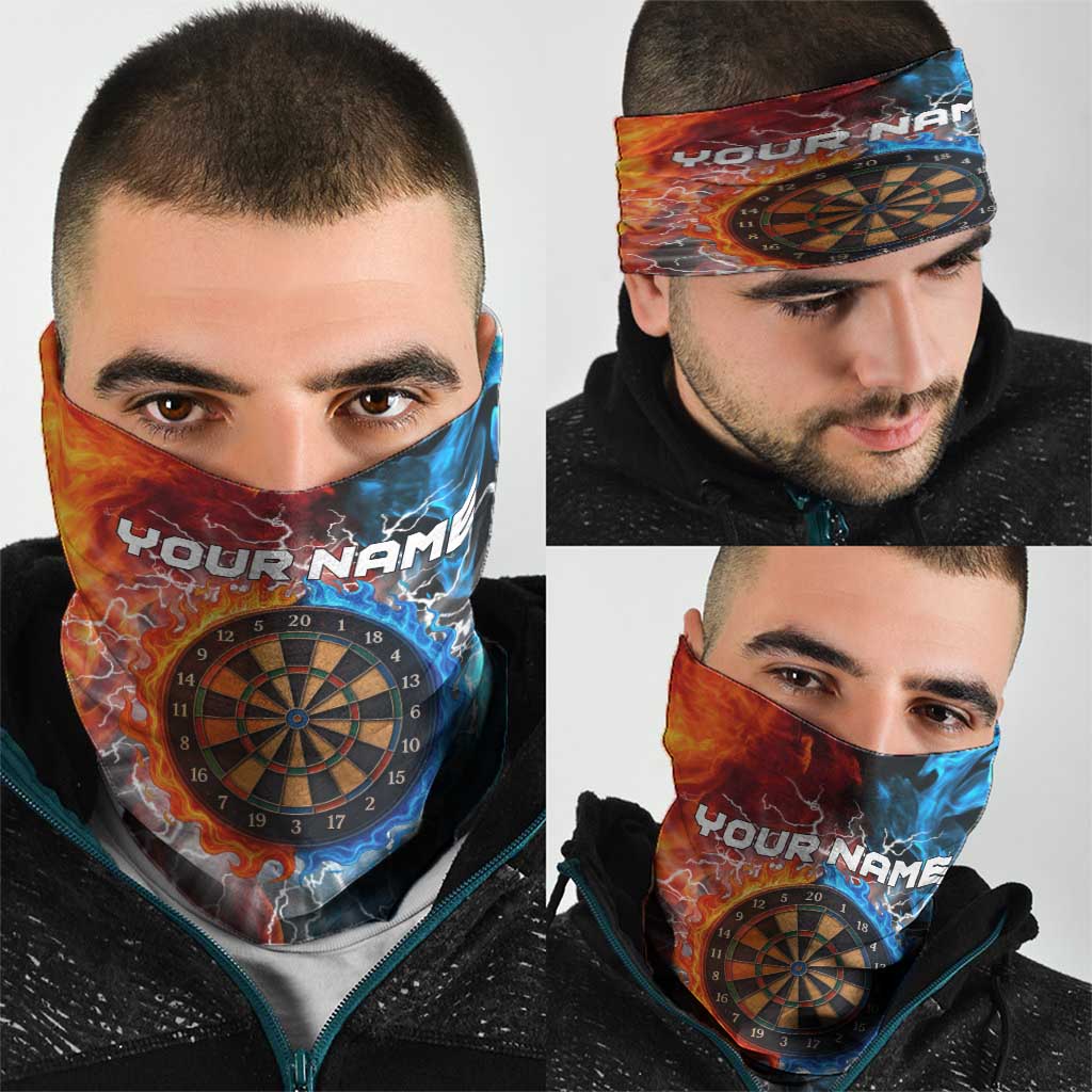 Custom Thunder Lightning Darts Neck Gaiter Dartboard Water Fire TS04