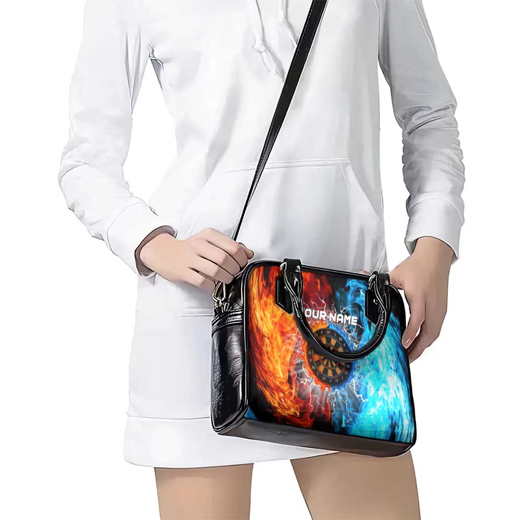 Custom Thunder Lightning Darts Shoulder Handbag Dartboard Water Fire TS04