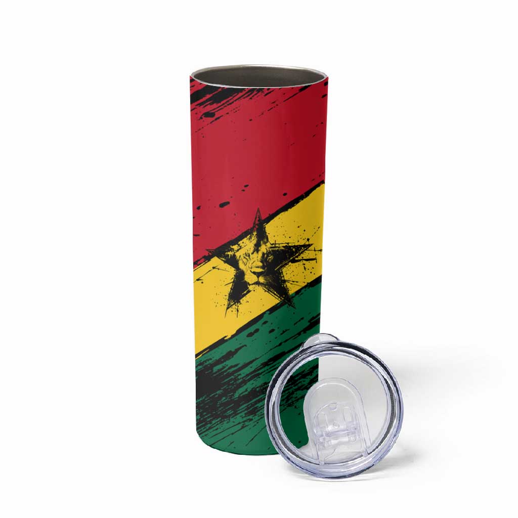 Afro Ghana Lion Skinny Tumbler Star Grunge Style TS04