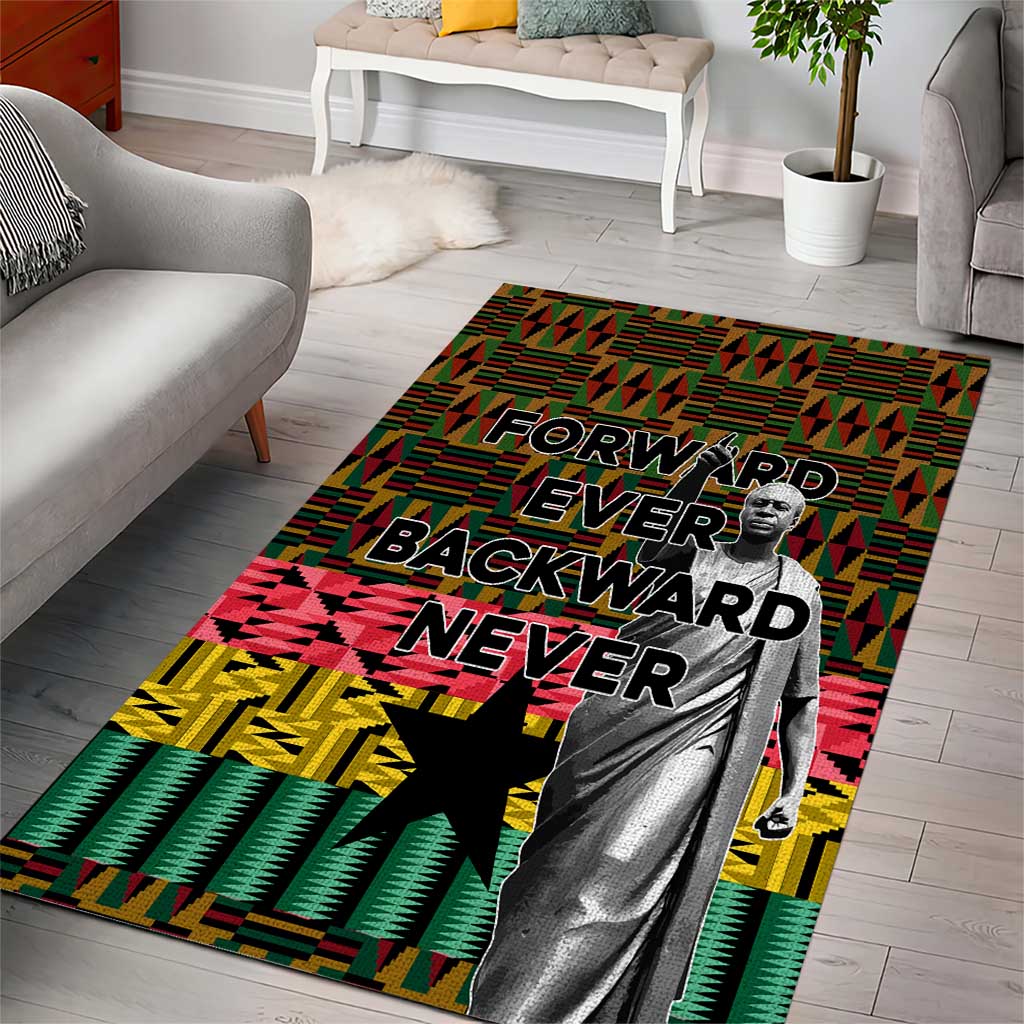 Kwame Nkrumah Ghana Area Rug Kente Pattern African TS04